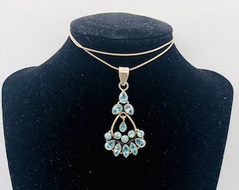 【STONEHENgE】Silver Material Ribbon Necklace SC25A24E StoneHenge Silver Necklace SC1060 Silver925 Rhodium Plated