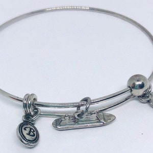 BRIGHTON Dangling Charm Bypass Bracelet Boat Signed Vintage Designer Jewelry