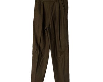 Vintage Romeo Gigli Henri Bendel Womens Wool Pleated Front Pants Slacks Size 44