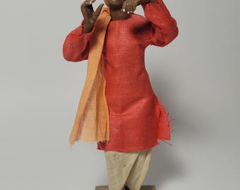 Figura de estatua de terracota vintage