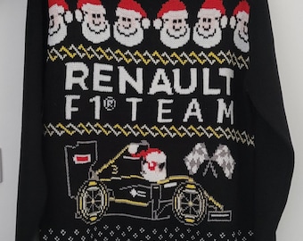 Suéter navideño Renault, nuevo, talla XL para hombre, equipo de Fórmula 1