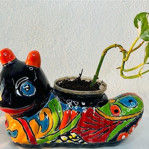 Talavera maskkruka: Handmålad keramisk planteringslåda