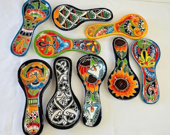 Talavera spoon rest