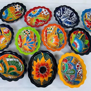 Hand-Painted Talavera Tray: Lead-Free Ceramic Dish image 1