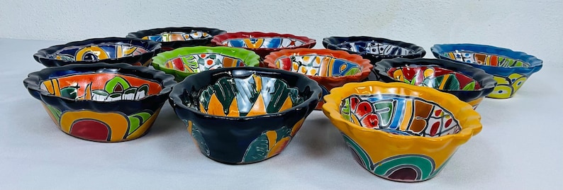 Hand-Painted Talavera Tray: Lead-Free Ceramic Dish image 2
