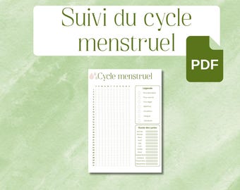 Menstrual cycle tracking, period tracker