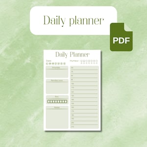 Daily planner, planificateur quotidien, organisateur quotidien