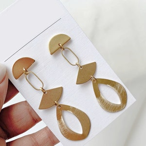 Geometric Dangle Earrings