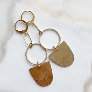 Simple Brass Earrings