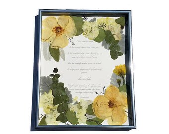 Wedding Flower Preservation - Real Pressed Flower Anniversary Gift - Bouquet Preservation