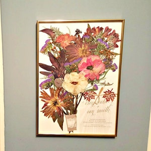 Wedding Flower Preservation Real Pressed Flower Anniversary Gift Bouquet Preservation image 5