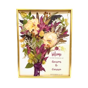 Wedding Flower Preservation Real Pressed Flower Anniversary Gift Bouquet Preservation image 7