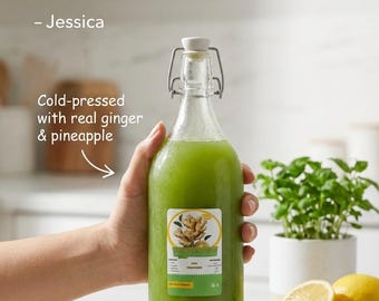 Cucumber Gold Ginger Juice 34 oz