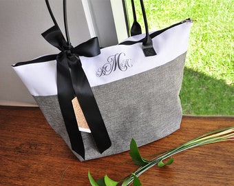 initial tote bag etsy