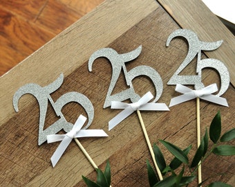 25th Anniversary Decorations Etsy 25th Anniversary Decorations Etsy