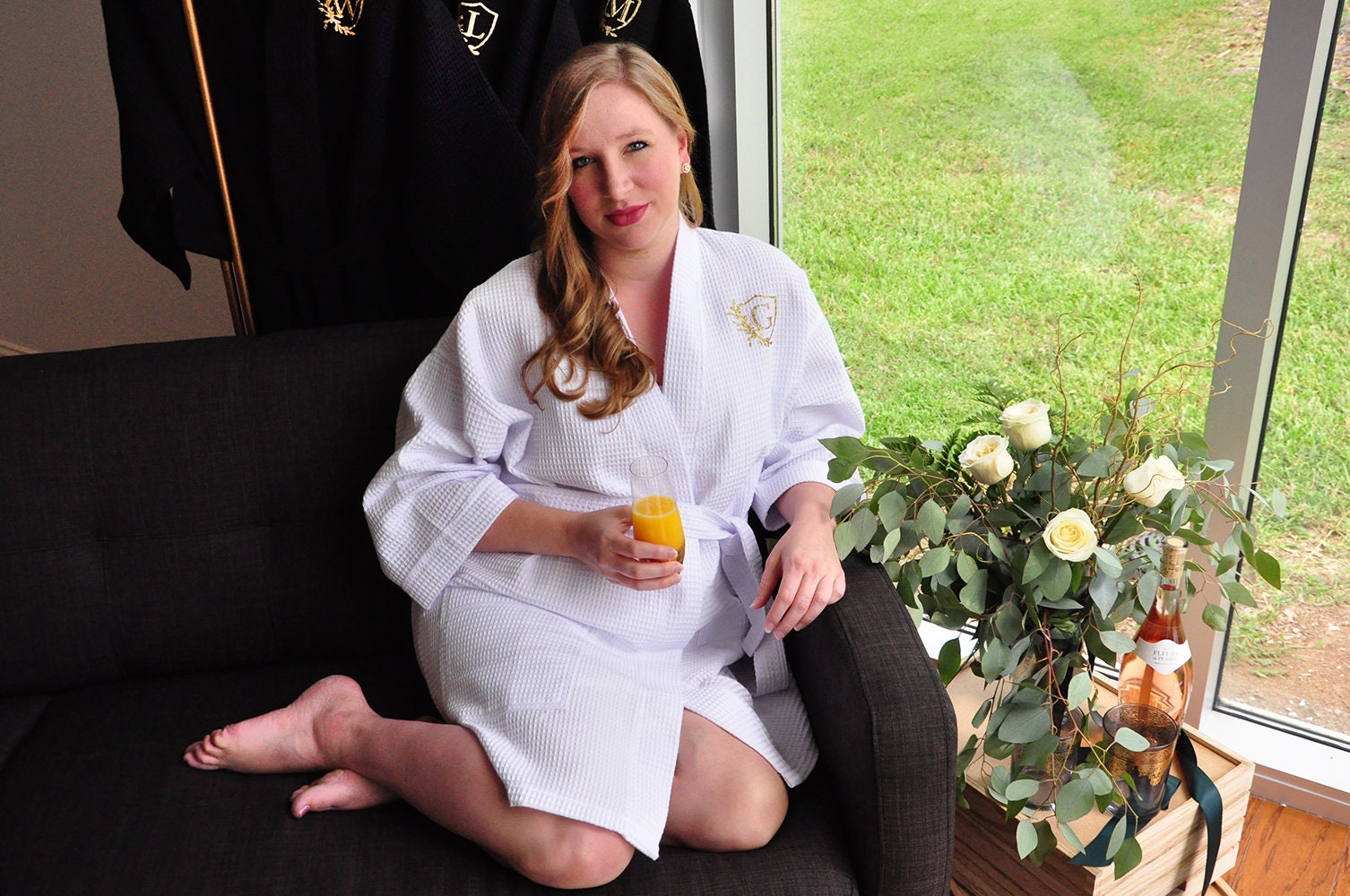 Waffle Robe for Bride. Qty 1. Waffle Weave Bridal Robes. | Etsy