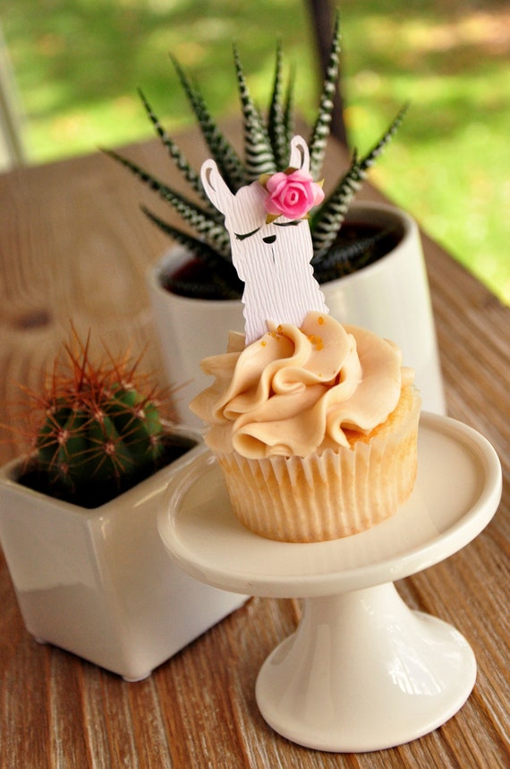 Cake toppers Party decorations Llamas cupcake toppers x 6 Llama Birthday Cake toppers Party decorations Llamas cupcake toppers x 6 Llama Birthday
