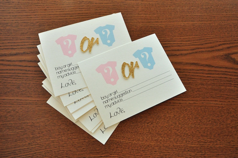 Gender Reveal Prediction Cards Free Printable