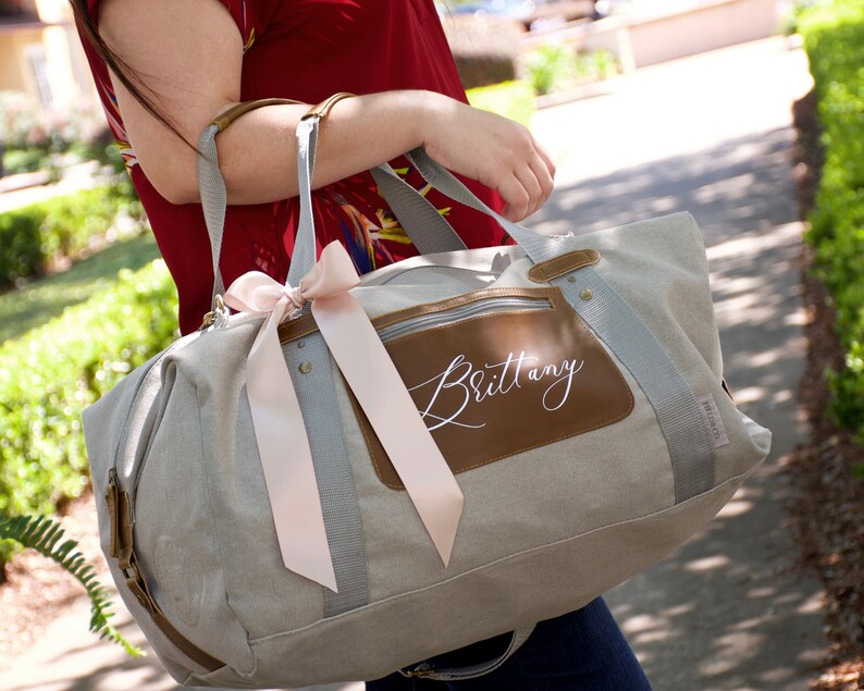 Women's Duffel Bag. Qty. 1 Personalized Bridesmaid Gift. Etsy