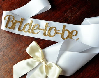 Bride to Be Sash. Handcrafted in 2-5 Business Days. Bachelorette Party Sash.