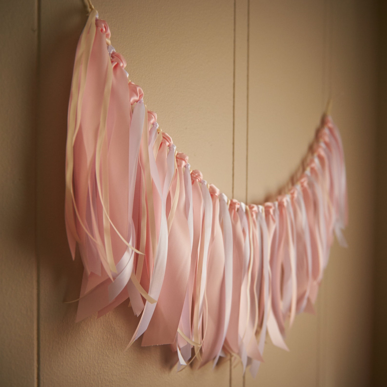 Fabric Garland Backdrop. Fabric Garland Banner. Ribbon Garland Etsy