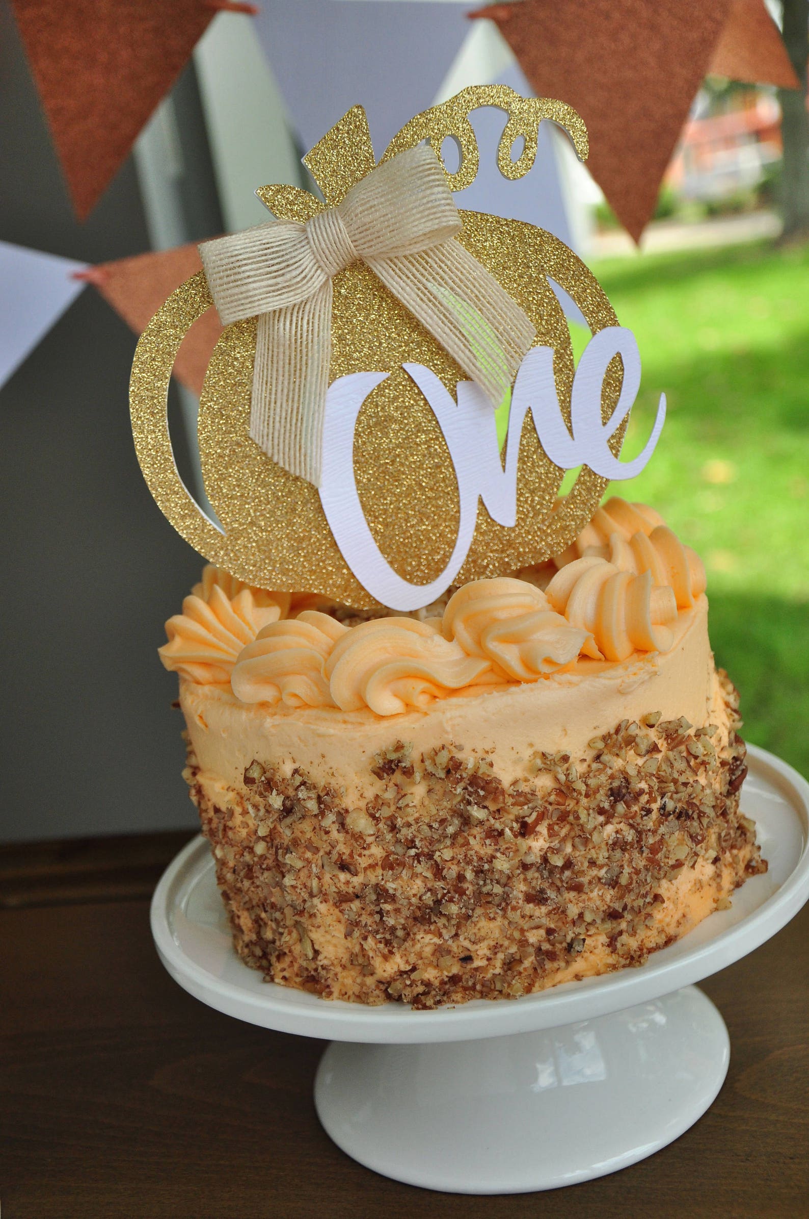Our Little Pumpkin is Turning One Smash Cake Topper. Pumpkin | Etsy