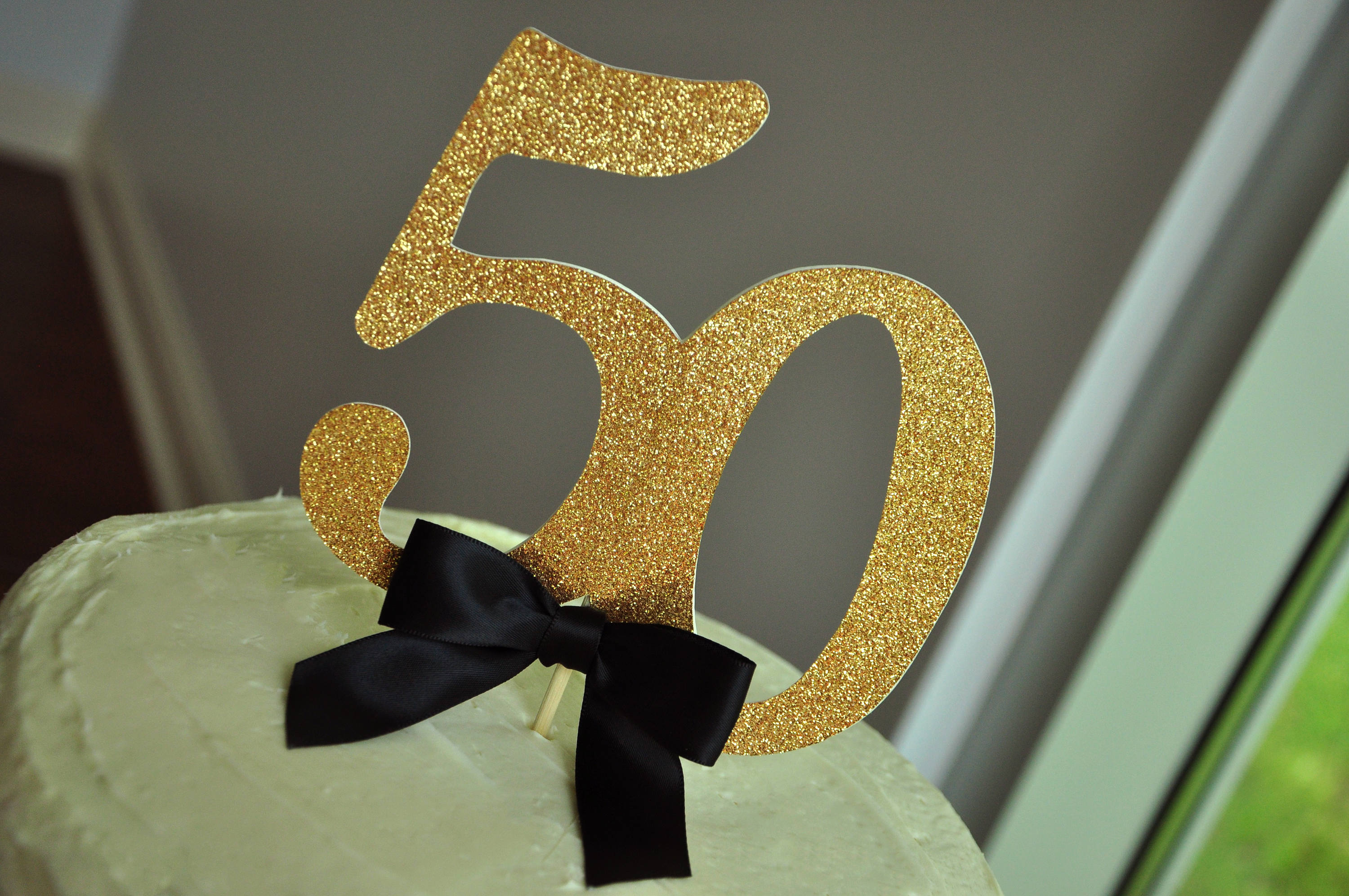 50th Birthday Cake Toppers. 50th Birthday Party Decorations. Etsy