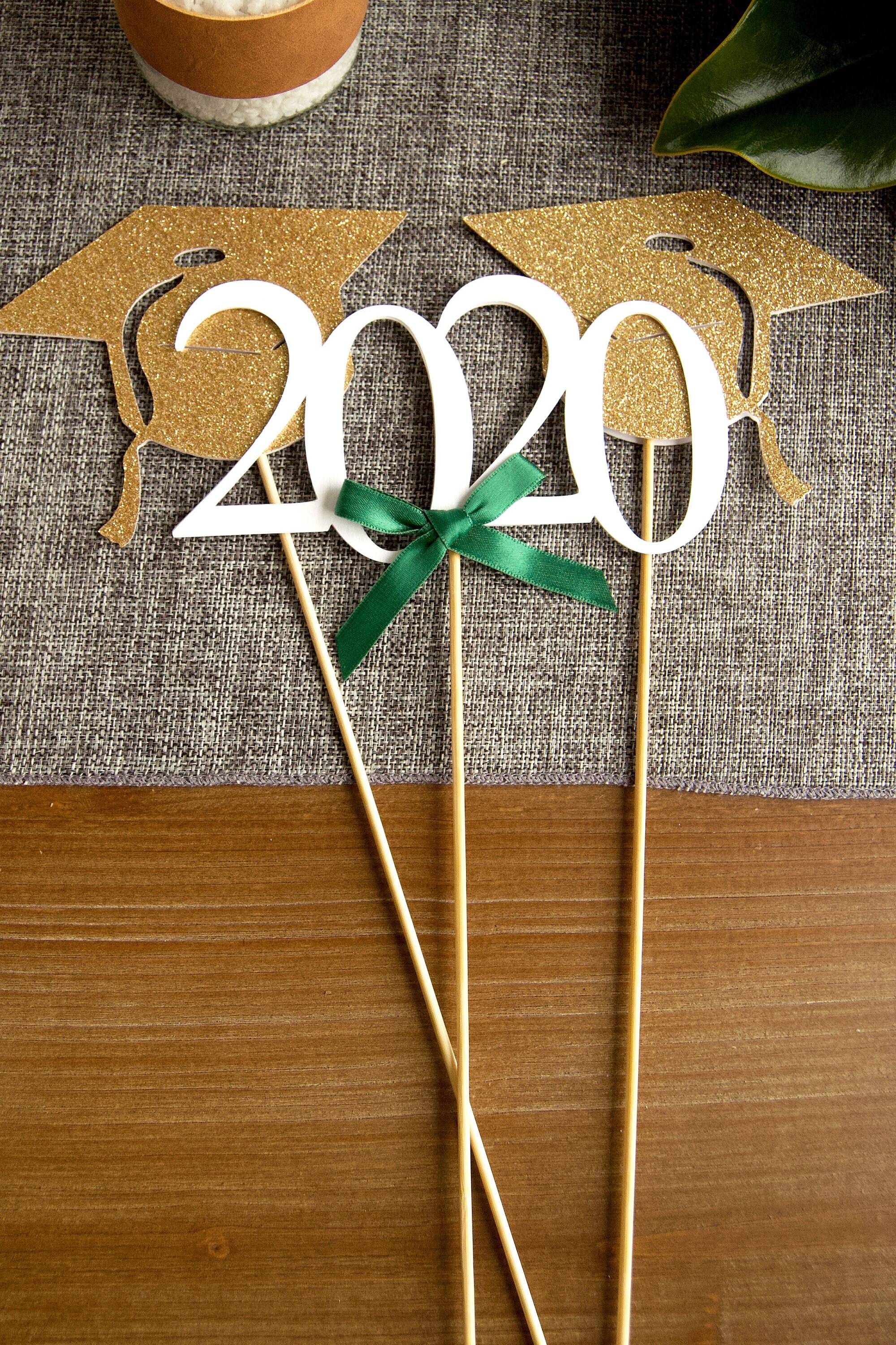 2020 Graduation Centerpiece. Green Graduation Party Supplies. Etsy