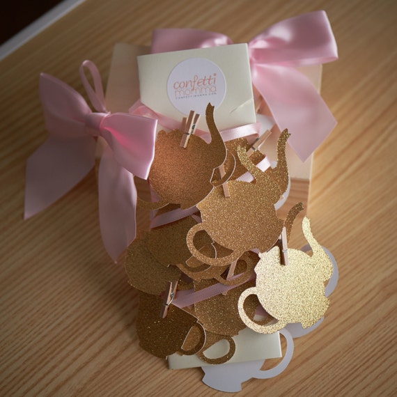 Tea Party Decorations. Teapot and Teacup Garland. Alice in Etsy