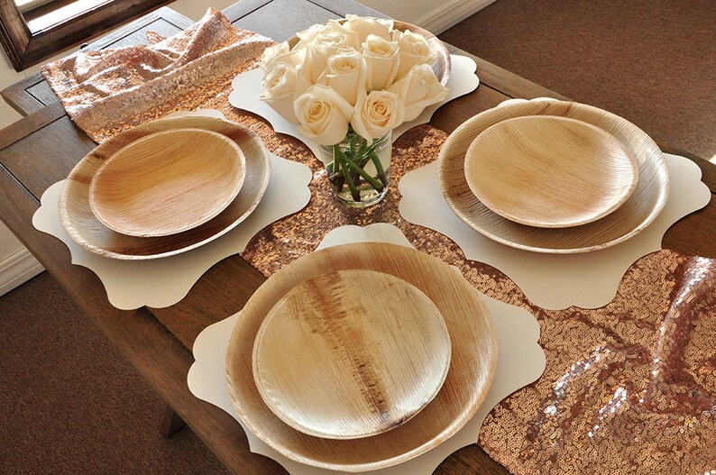 Wedding Chargers. Placemats for Round Table. Paper Placemats. Etsy