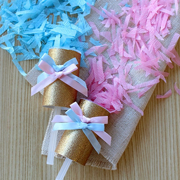 Gender Reveal Party Ideas - Gender Reveal Confetti Poppers