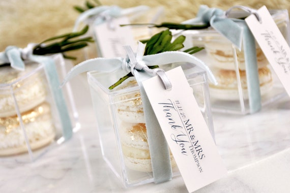 Wedding Favors for Guests (1 set of 10). Personalized Wedding Favor Boxes with Tags. Favor Boxes. S2AB Il_570xn