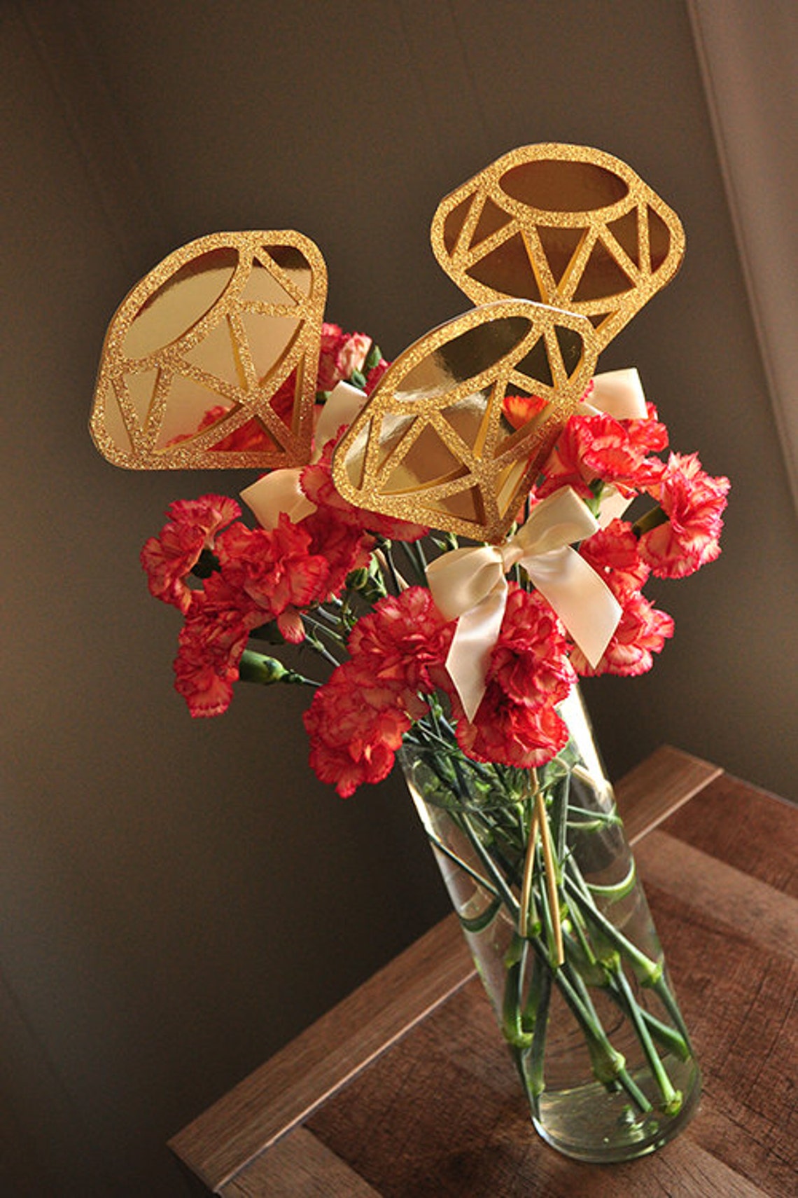 Bridal Brunch Centerpiece. Bridal Shower Decorations. Gold Etsy