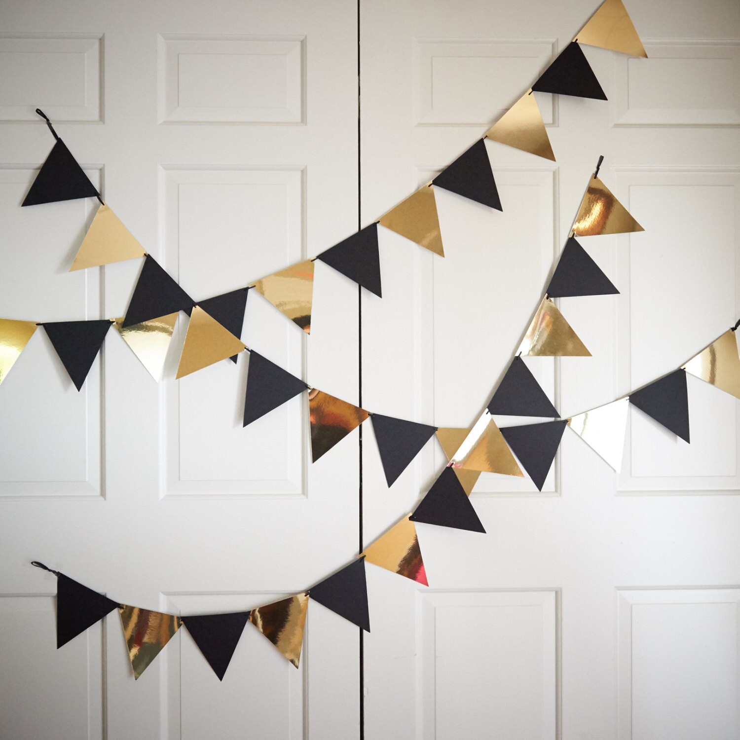 African Print Bunting Pennant Necklace