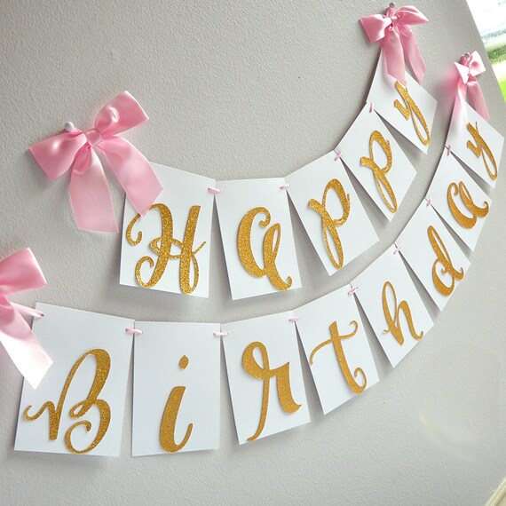 Banniere De Joyeux Anniversaire Dor Premier Anniversaire Etsy Banniere De Joyeux Anniversaire Dor Premier Anniversaire Etsy