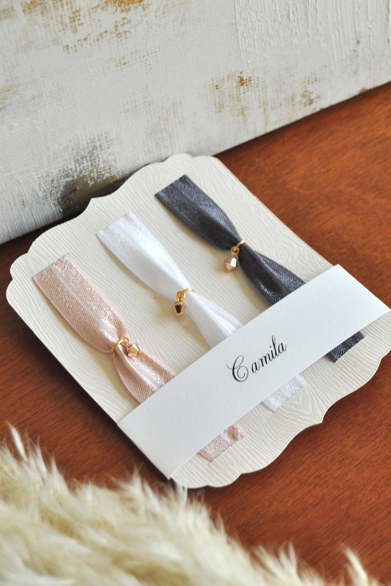 Elastic Hair Ties with Swarovski Crystals. Personalized Gifts Etsy