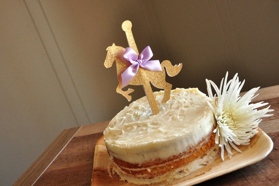 Carousel Cake Topper. Carousel Horse Party Decor. Merry-Go-Round Party. Il_570xn