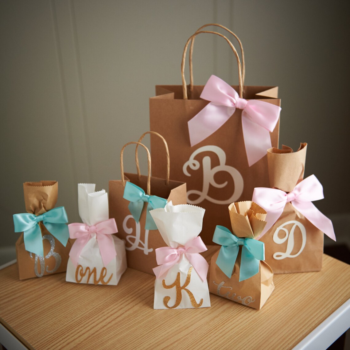 Gift Bags for Wedding Guests. Large Kraft Paper Bags With Etsy