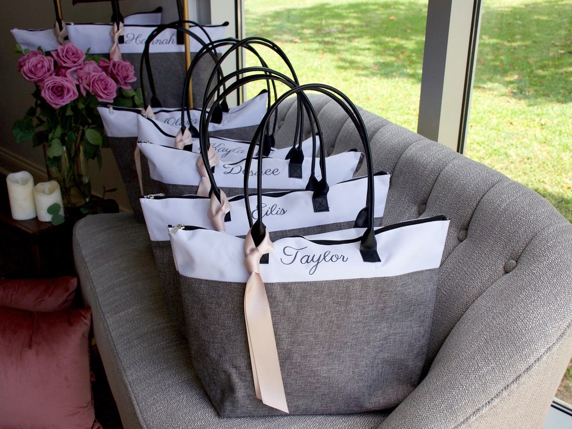 Personalized Bridesmaid Totes