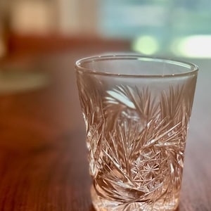 American Brilliant Cut Glass Tumblers - Etsy