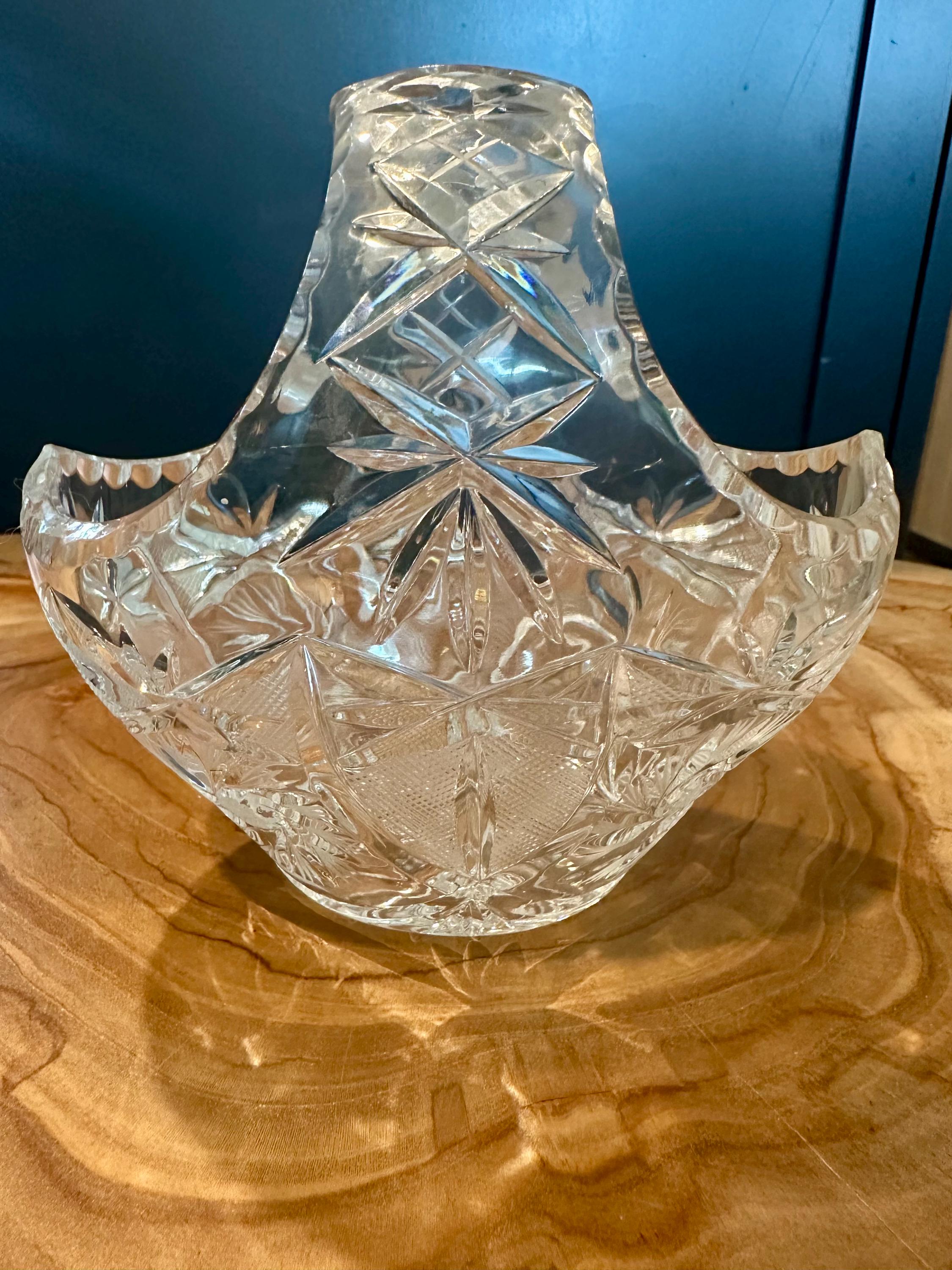 Antique Crystal Brides Basket - Etsy