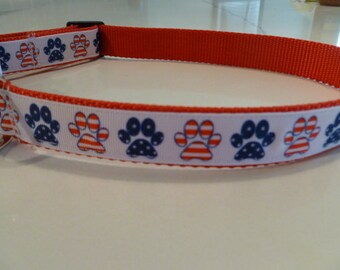 Patriotic Paws x-large dog collar