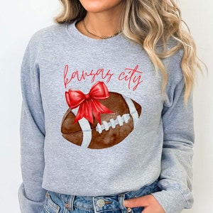 Kansas City Football T-shirt Hoodie Sweatshirt, Vintage Style Kansas City Football Crewneck, Football Sweatshirt, Kansas City Fan Gifts
