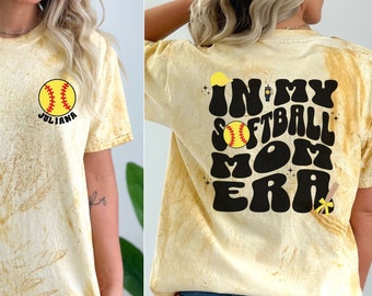 Comfort Colors Retro Custom In Softball Mom Era Shirt, In My Softball Era shirt, Sister Softball Shirt Tshirt tee, Sports Lover Shirt