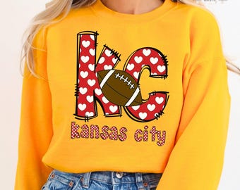 Trendy Kansas City Sweatshirt, Kansas Sweatshirt, Sweatshirt Gift for Mom, Sunday Funday, Sports Sweatshirt, KC Vintage Pullover Sweatshirt