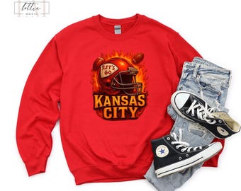 Youth Kansas City Sweatshirt, Kansas City Sweatshirt for Girls, Kansas City Football Shirt, Kids Kansas City Shirt, Kansas City Kids T-Shirt