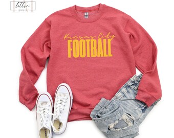 Kansas City Football Sweatshirt, Social Club Kansas Sweatshirt Gift Mom, Sunday Funday Sports Sweatshirt, KC Game Day Crewneck Sweatshirt