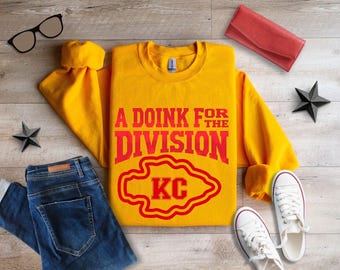 Doink for the division Kansas City Football Sweatshirt, Classic Style Kansas City Football, Kansas City Football Crewneck, Gift for Her