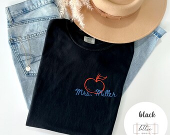 Kindergarten Teacher Shirts, Custom Teacher Shirt, Personalized Teacher Shirt, Back to School Shirt, Teacher  1st Day Tshirt, Comfort Colors