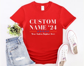 Custom Election 2024 T-shirt, Personalized Election T-shirt, Election Day 2024 Shirt, School Election, Democratic Shirt, Republican Shirt